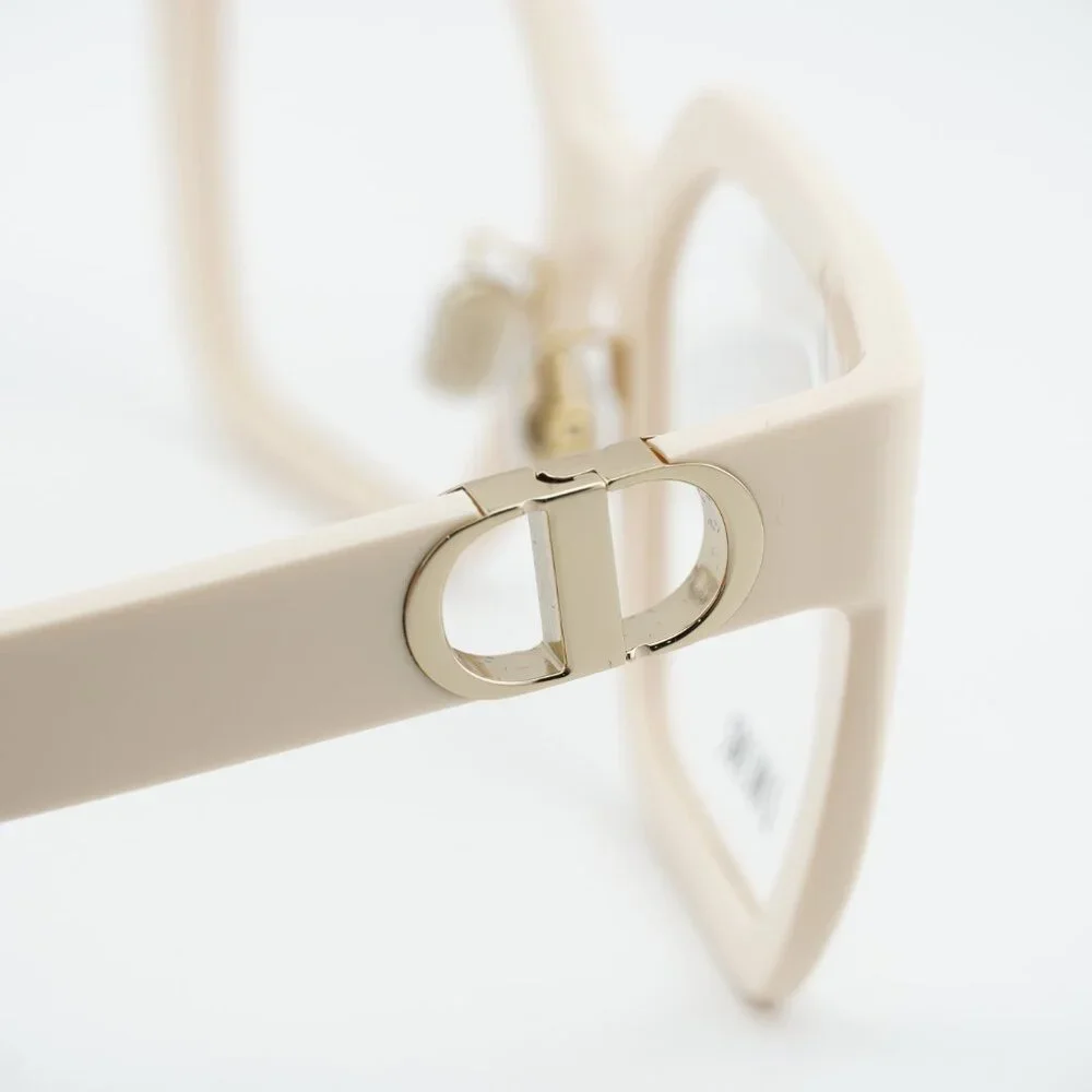 Dior 30MONTAIGNEO S1F 9500 Eyeglasses Ivory 55mm Square Frame
